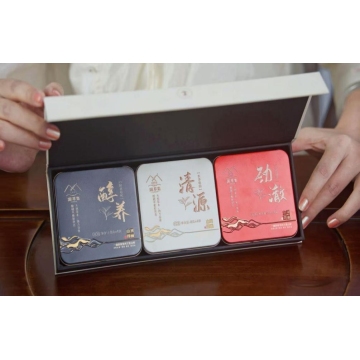 Elegant Yuan Cuiji 3-Tier Premium Tea Collection