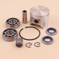 47mm Piston Ring Bearing Oil Seals Kit for HUSQVARNA 359 357 357XP JONSERED 2159 CS2156 CS2159 Chainsaw 12mm Pin 537 15 73-02