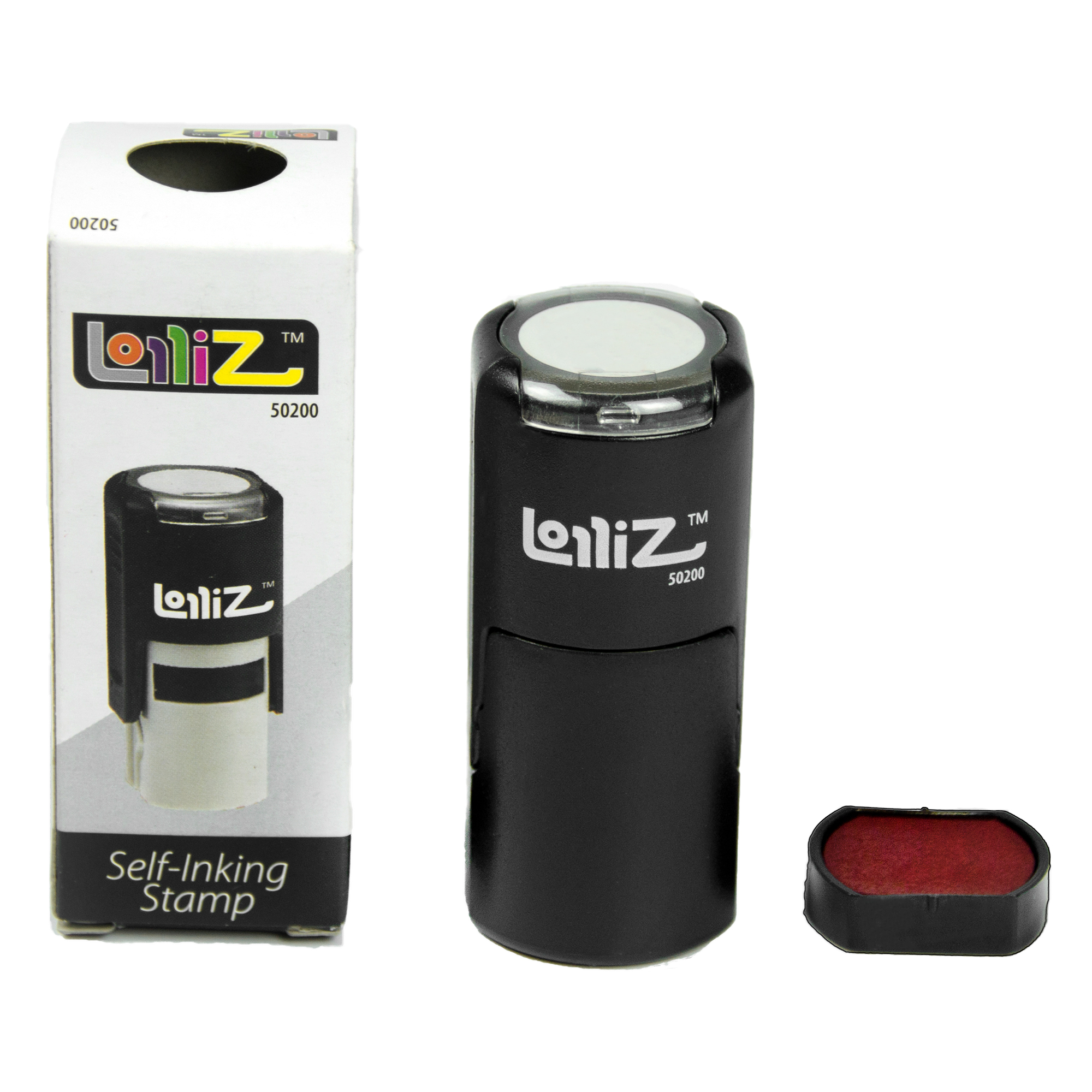 LolliZ Bag Recycling Self-Inking Rubber Stamp - Modern Symbol Series