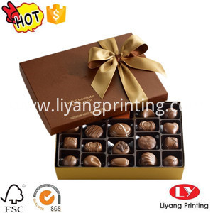جعبه شکلات مقوایی با درب cardboard chocolate box with lid