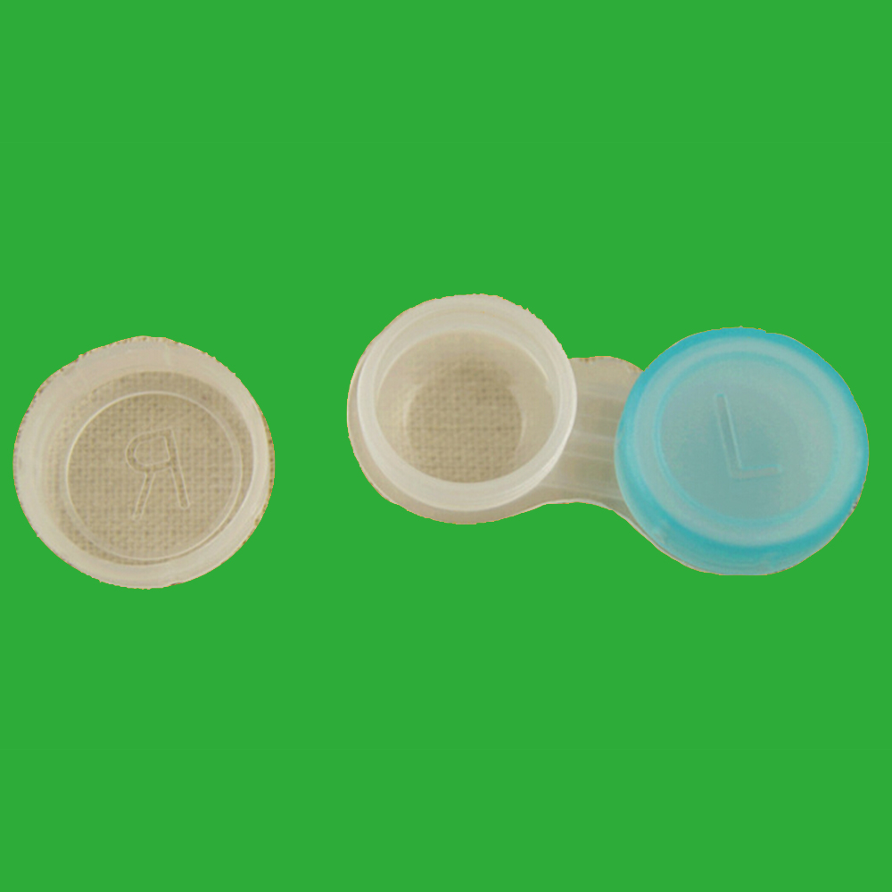 Wholesale Free Shipping 50pcs Contact Lens Cases +Mirror Stick Storage Kit Soaking Container Travel Accessaries Eye Care Product