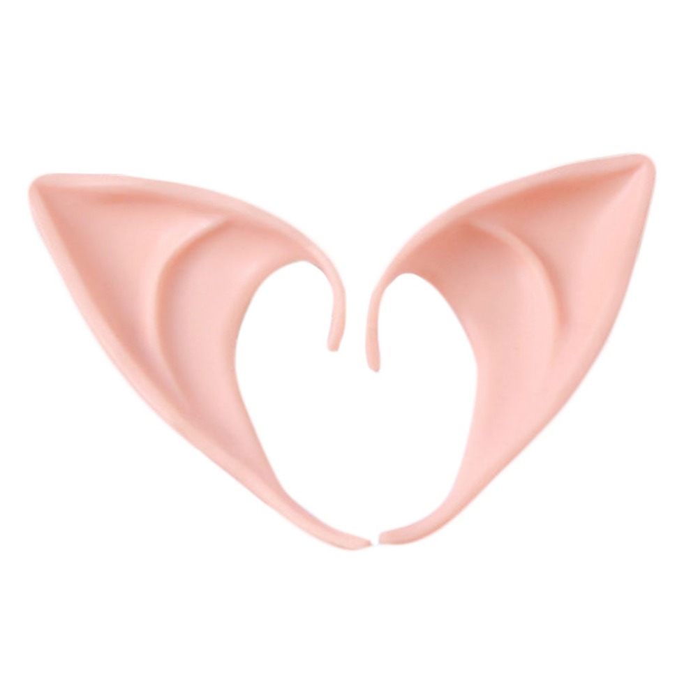 1 Pair Halloween Party Elven Elf Ears Pointed Anime Fairy Cospaly Costumes Vampire Soft Christmas Party Mask Gags & Practical Jo