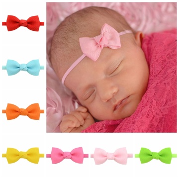 1Pcs Baby Girl Headband Infant Hair Accessories Cloth Tie Bows Headwear Tiara Gift Toddlers bandage Ribbon Newborn Headwrap 706