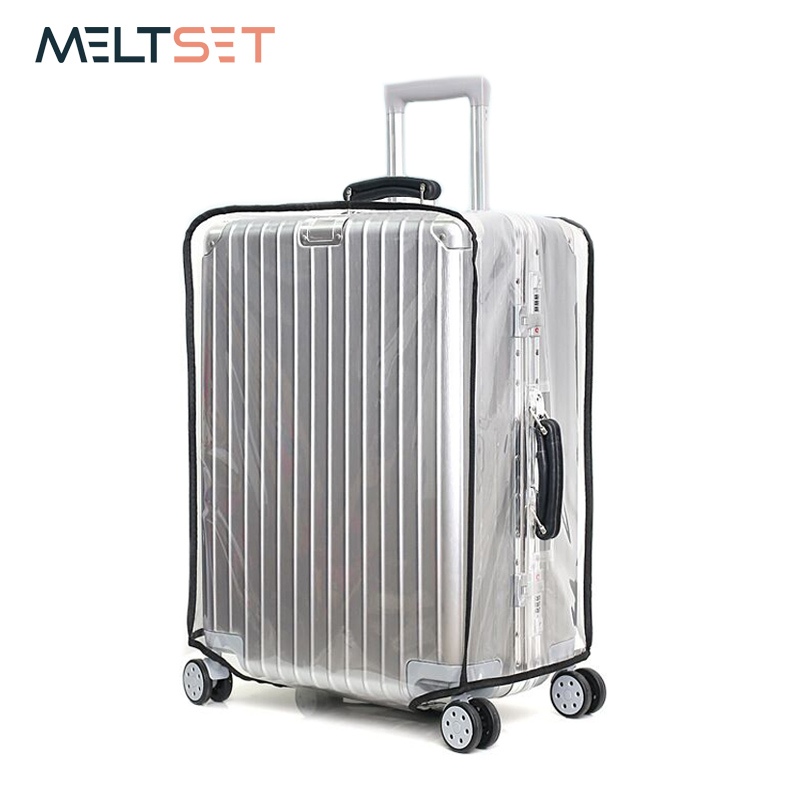 PVC Transparent Luggage Case Cover Wateproof Dustproof Travel Bag Cover Clear Suitcase Cover 7 Size 18-30inch