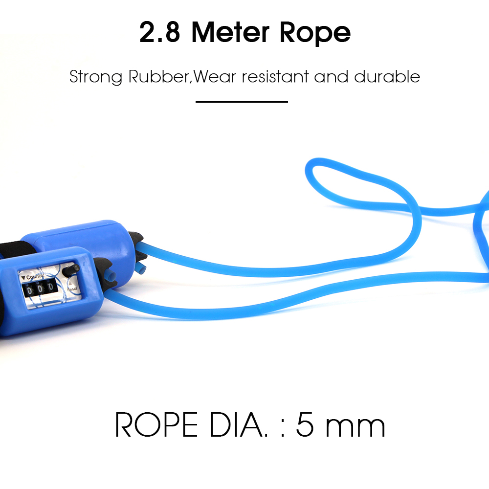 Counting Skipping Rope Wire In Carry bag Sponge Jump Rope with Electronic Counter 2.8m Adjustable Fast Speed Workout Equipments