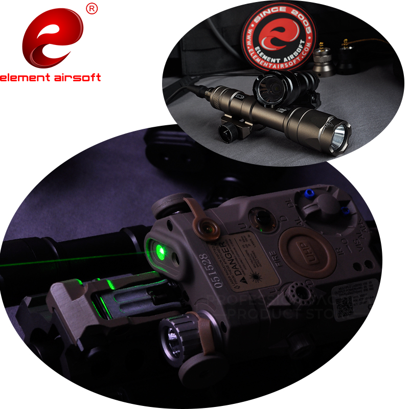 Element Airsoft PEQ 15 Tactical Flashlight Surefir M600 Light PEQ Green Laser IR Light Hunting Lantern Gun Weapons Light PEQ 15