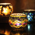 Moroccan Style Candle Holder Handmade Mosaic Romantic Candlelight Dinner Wedding Party Candle Lamp Home Decoration Candelabra