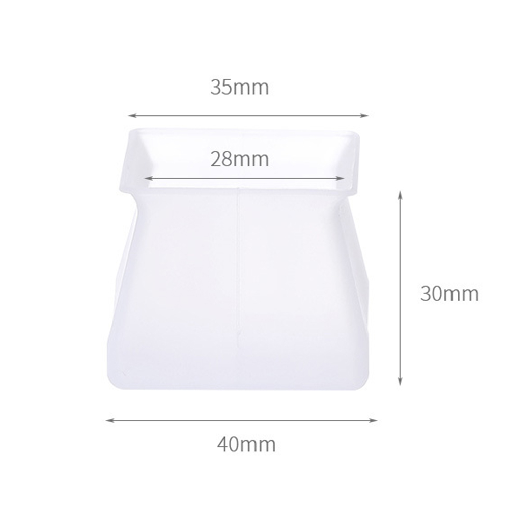 4pcs Table Foot Pads Furniture Protector Silicone Covers Square Non-Slip Chair Leg Caps Floor Rubber Feet Protector