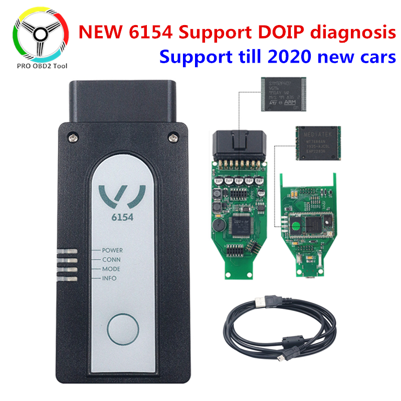 New DOIP 6154 V5.1.6 USB WiFi 6154A Support DOIP UDS Car Diagnostic Tool 6154 DOIP Support Cars till 2020 year