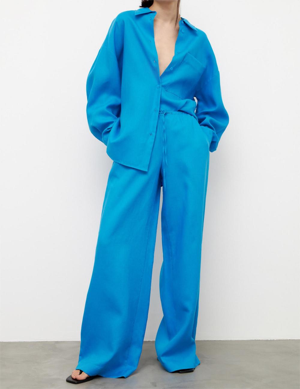 Solid Color Shirt Casual Setlue
