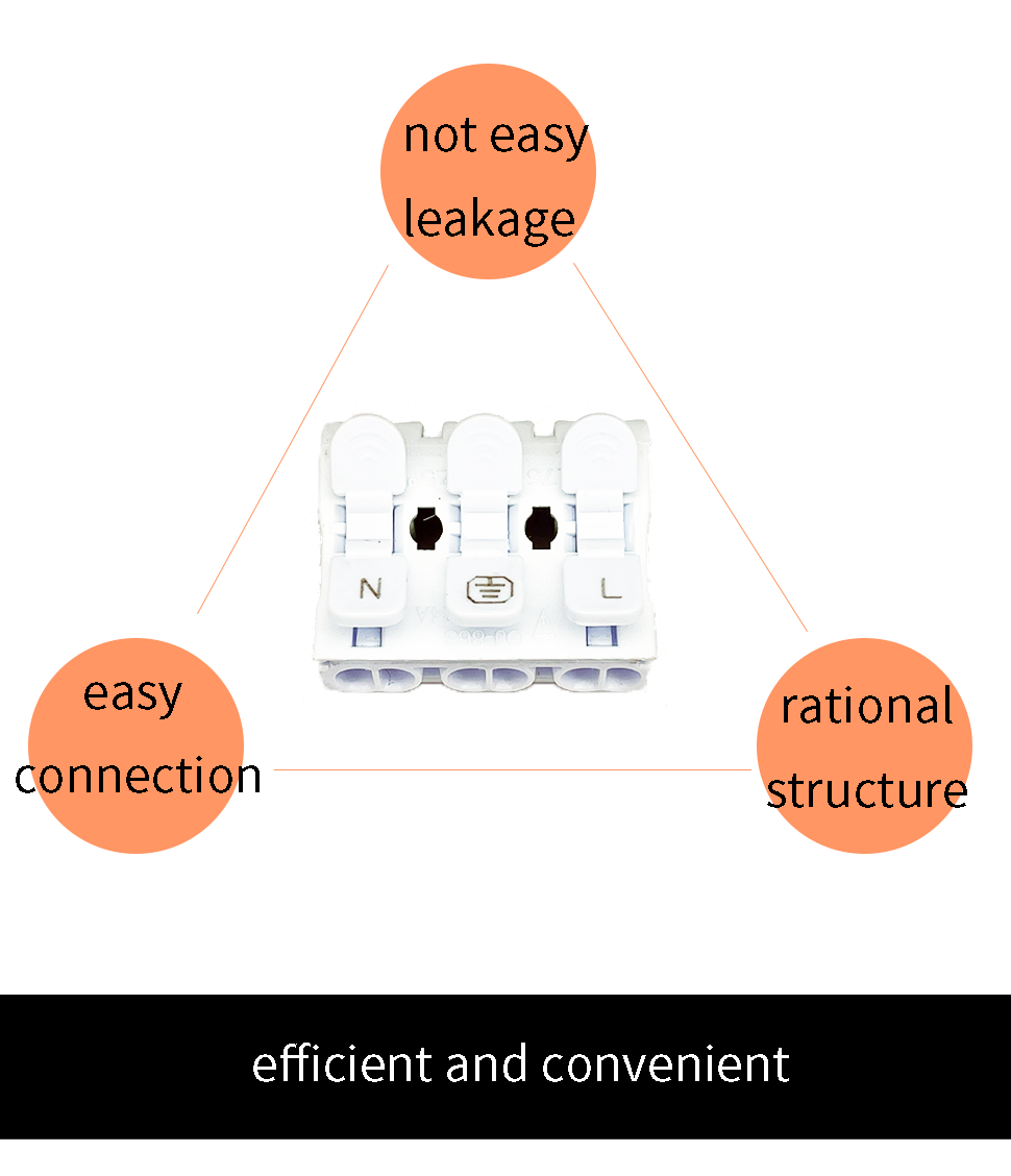 221 Connector 2 In 2 Out Universal Quick Terminal Block Connector