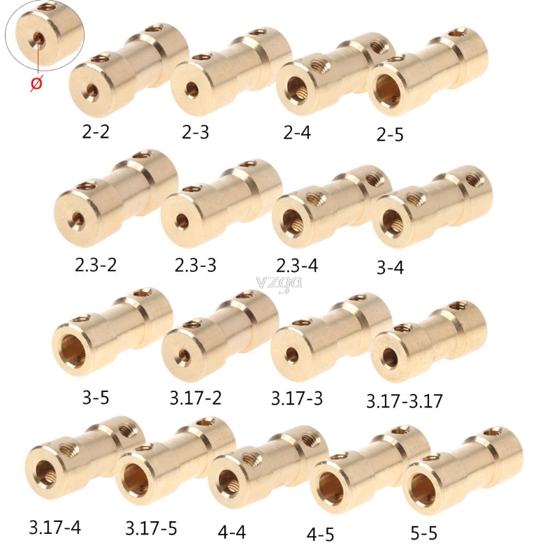 2-5mm Motor Copper Shaft Coupling Coupler Connector Sleeve Adapter US D11 dropship