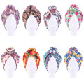 New Indian Styling Donut Turban Hat Hair Cap Headcover Bonnet Coloring Haircaring Chemo Ladies Fashion Satin Dot Cotton
