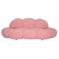 New design injection mold foam pink petal sofa