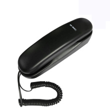 Trimline Corded Phone Black Slim Landline Corded Phone for Seniors Desk/Wall Mountable Telephone Home Analog Wall Phone Hotel