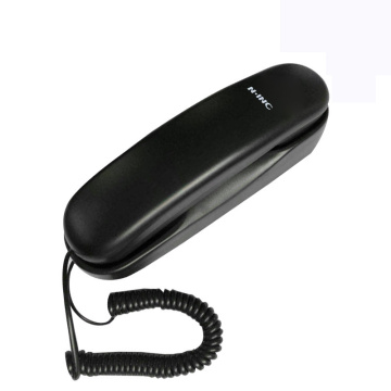 Trimline Corded Phone Black Slim Landline Corded Phone for Seniors Desk/Wall Mountable Telephone Home Analog Wall Phone Hotel