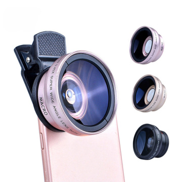 37mm 0.45X 49UV Super Wide Angle Mobile Phone Lens Super Macro Camera Lens 1PCS Magnifiers Universal For Outdoor Travel Use