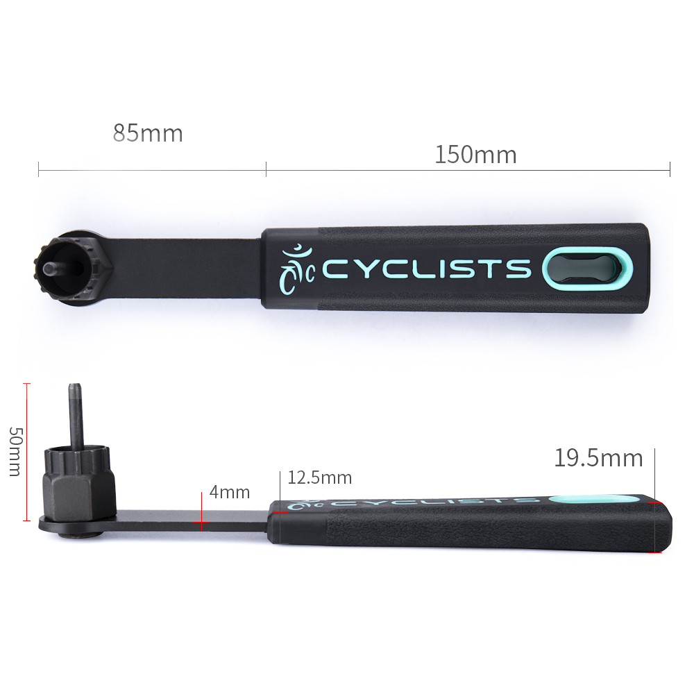 Bicycle Cassette Lockring Removal Tool Bike Repair Tools Handle Wrench Bicycle Maintenance Repair Home Mechanic Tools Freewheel