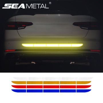 Car Reflective Tape Stickers Exterior Warning Strip Reflect Tape Traceless Protective Car Sticker Trunk Body Auto Accessories