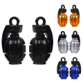 4Pcs Car bike Vehicle Wheel Tire Valve Stem Caps Dust Covers Auto Motorcycle Airtight Stem Bicycle Air Caps Grenades Shape TXTB1