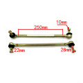 1pair 200MM-250MM M10 Steering Shaft Tie Rod with Tie Rod Ball Joint for 4 wheel kart modification ATV Quad 50cc-250cc M10