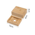 25# 1pc Natural Bamboo Soap Dish bamboo Wooden Soap Tray Holder Storage Soap Rack Plate Box Container for Bathroom