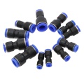 1pcs Pneumatic Fittings Push In Straight Reducer Connectors For Air Vacuum Water Pipe Plastic Pneumatic Parts 4mm-16mm OD Hose