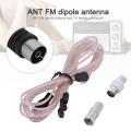FM Dipole Antenna Radio Home Indoor FM Receiver Aerial with TV Female Connector Home Indoor FM Receiver
