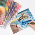 120/180 Watercolor Pencils Professional Water Soluble Drawing Colored Pencil Set Art Supplies for Artist Students with 4 Gifts