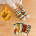 5 Pairs/Lot Cotton Kids Socks Warm Winter Cute Cartoon Baby Girl Boy Socks Breathable Thicken Toddler Infant Socks For 1-12 Yrs