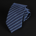 Classic Fashion 100% NATURAL SILK Tie For Men Ties Necktie Genuine Silk Man Tie Stripes Blue Red Vocational Groom Wedding Party
