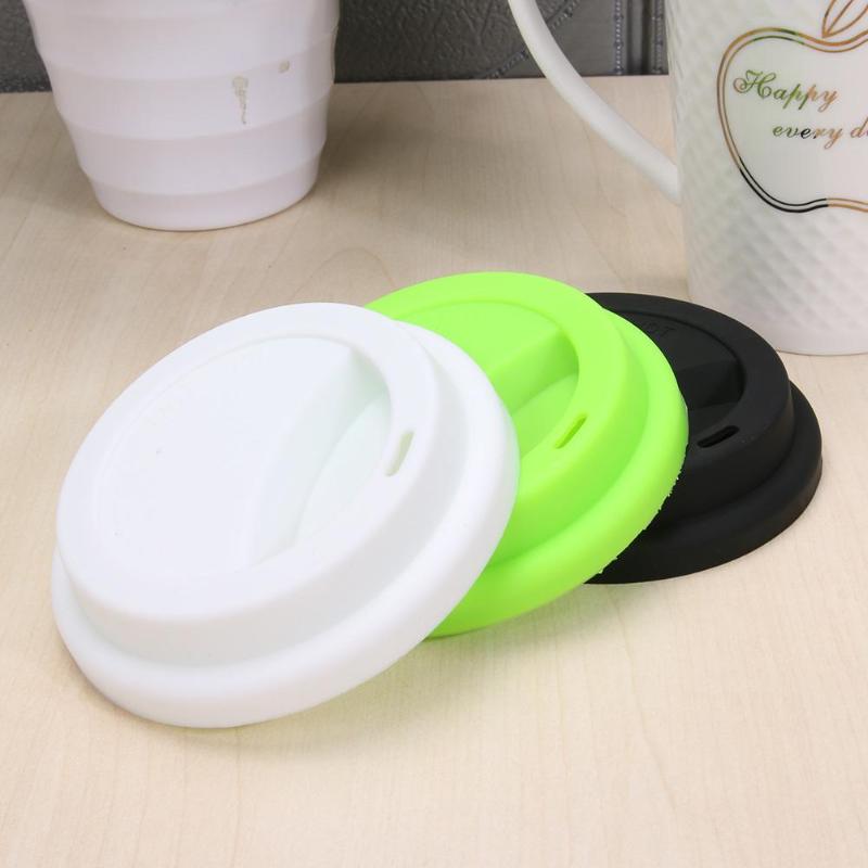 Silicone Insulation Leakproof Cup Lid Heat Resistant Anti-Dust Cup Cover Kitchen Tea Coffee Sealing Lid Caps Home Supplies