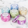 Hot Sell Aromatherapy Candles Multicolor Tins Paraffin Wax Scented Candles For Housewarming Thanks Birthday Valentine's Day Gift
