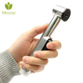 Mrosaa Mini Handheld Toilet Bidet Swicth Type Shattaf Spray Chrome Single Handle Bathroom Shower Head Spray Nozzle Water Flow