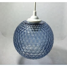 custom colored round glass lamp shade