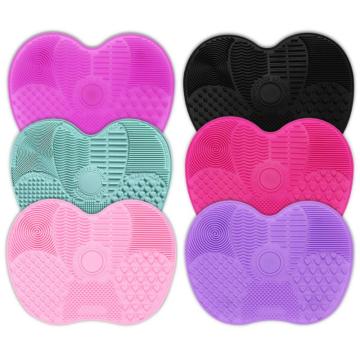 1pc Silicone Makeup Brush Cleaner Pad Hand Tool Foundation Makeup Brush Scrubber Board Make Up Washing Brush Gel Cleaning Mat