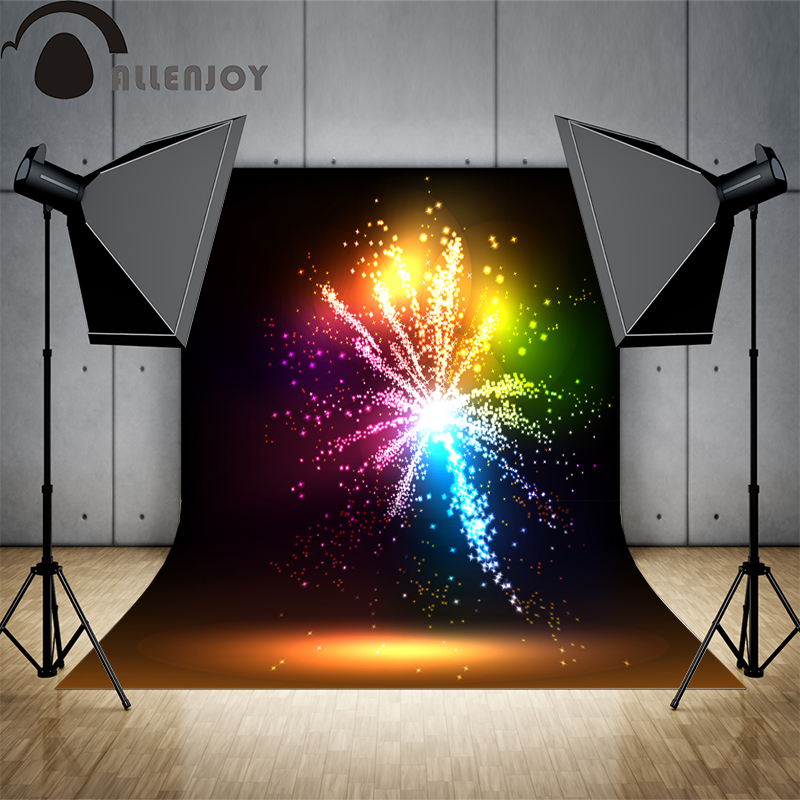 Allenjoy background New Year's fireworks firecrackers colourful shiny sparkle backdrop for photo shoots background vinyl