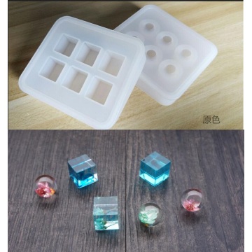 1 pc DIY Stereo spheric Silicone Crystal Drop Rubber Mold Transparent Clear Handmade Jewelry Mould Tools resin molds for jewelry