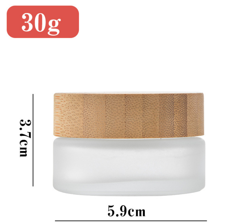 Glass Jar Bamboo Cap