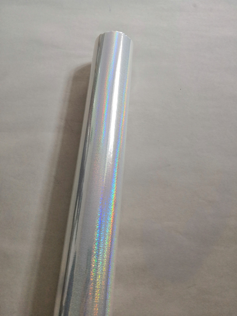 Holographic foil transparent Crystal point pattern stamping foil hot press on paper or plastic transfer film