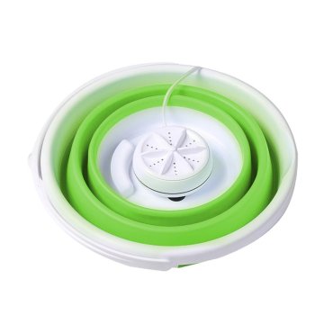 Mini Ultrasonic Washing Machine Portable Turbo Personal Rotating Washer Convenient Home Business Travel USB