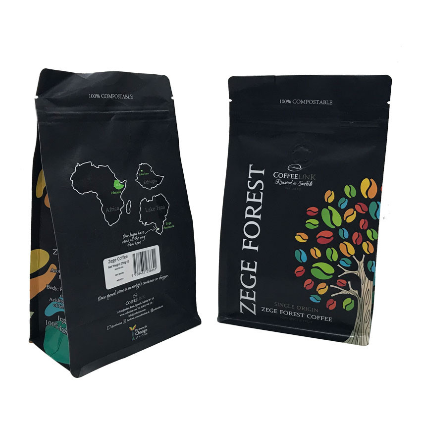 Gravure printing  aluminum foil coffee bags with one way valve