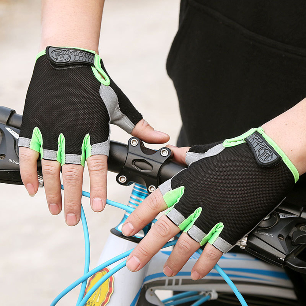 Half Finger MTB Cycling Riding Gloves Mountain Road Bike Bicycle Gloves Anti-slip Anti-sweat Breathable Sports Fitness Gym Golve