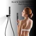 ULGKSD Bathroom Black Bronze Shower Faucet Set LED Digital Cold and Hot Mixer Tap W/ Waterfall Tub Faucets Para Bath Ducha