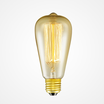 ST64 bulb Vintage Edison Lights Bulbs E26/27 Base 220V Incandescent Bulbs 40W Antique Warm Light Bulb For Home Pendant Light Dec