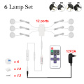 6 lamp Set-Remote