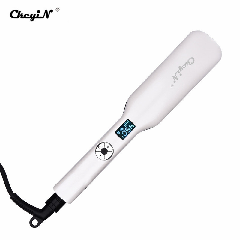 Professional Wide Plates Hair Straightener Curler Ceramic Flat Iron Keratin Straightening Curling Irons Styling Tool 360 Degree9