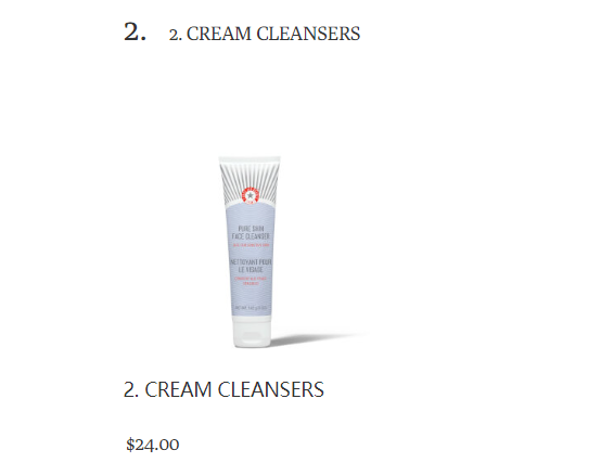 Face Cleansers