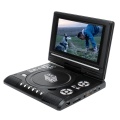 NEW-9.8 Inch Portable Home Car DVD Player VCD CD Game TV Player USB Radio Adapter Support FM Radio Receiving-EU Plug