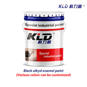 Black alkyd enamel paint